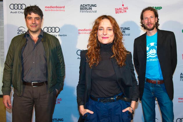 Johannes Naber, Anne Ratte Polle and Jakob D Weydemann on arrival for the award ceremony of the Achtung Berlin New Berlin Film Award Film Festival 2020 at the Babylon cinema, Berlin, 20 09 2020 Foto:xC.xBehringx xFuturexImage
