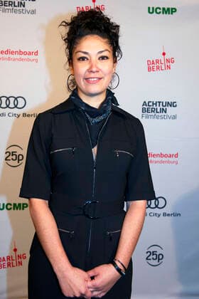 Süheyla Schwenk on arrival at the award ceremony of the Achtung Berlin New Berlin Film Award Film Festival 2020 at the Babylon cinema, Berlin, 20 09 2020 Foto:xC.xBehringx xFuturexImage