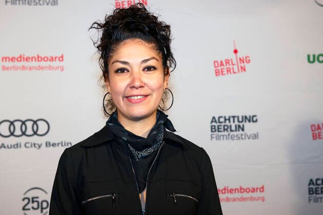 Süheyla Schwenk on arrival at the award ceremony of the Achtung Berlin New Berlin Film Award Film Festival 2020 at the Babylon cinema, Berlin, 20 09 2020 Foto:xC.xBehringx xFuturexImage
