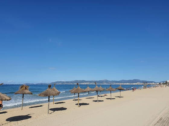 Can Pastilla Theme photo Corona, vacation, Mallorca, 19 09 2020 No bathers at the Ballermann in Palma, Abandoned beaches on Mallorca, Theme photo Corona, vacation, Mallorca Jogi Eibner Press photo Copyright: xAugstx xEibner-Pressefotox EP_jat