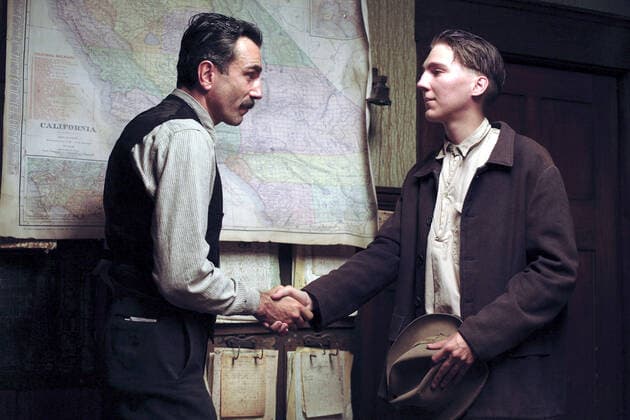 OSCARS. Bester Hauptdarsteller. Preisträger 2001-2010 THERE WILL BE BLOOD DANIEL DAY-LEWIS, PAUL DANO THERE WILL BE BLOOD  Mandatory credit line: Image courtesy PARAMOUNT VANTAGE Ronald Grant Archive Mary Evans