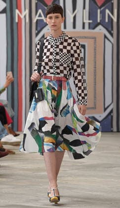 Milan Fashion Week, Woman Spring Summer 2021 Milan, Woman Fashion Spring Summer 2021. Maryling catwalk Pictured: Model  Copyright: xSimonaxChiocciax xIPAx xFotosickix