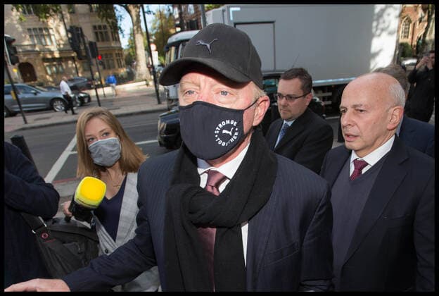 Bilder des Jahres 2020, Entertainment 09 September Entertainment Themen der Woche KW39 Entertainment Bilder des Tages . 24 09 2020. London, United Kingdom. Boris Becker Attends Court. Former tennis star Boris Becker appears at Westminster Magistrates Court facing 19 criminal charges over claims he hid his property portfolio, bank accounts and shares in an AI firm Breaking Data Corp. during his bankruptcy hearings.  xMartynxWheatleyx xi-Imagesx IIM-21642-0001