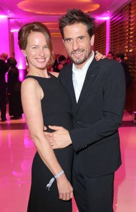 Europaeischer Filmpreis 12.12.2015 Schauspieler Oliver Mommsen + Frau Nicola im Hotel - Sofitel -, Augsburger Str. 41, Berlin, bei der Party nach der Verleihung des Europaeischer Filmpreis - 12.12.2015 - *** European Film Prize 12 12 2015 Actor Oliver Mommsen Mrs. Nicola at the Hotel Sofitel, Augsburger Str 41, Berlin, at the party after the award ceremony of the European Film Prize 12 12 2015