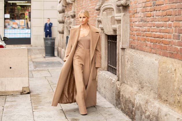 Italy: Exterior of the Max Mara fashion show Italy, Milan, Caroline Daur guest of the Max Mara fashion show during Milan Fashion Week. Milano Italy Copyright: FrancoxRe