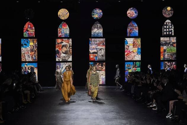 (200930) -- PARIS, Sept. 30, 2020 -- Models present creations by Dior during the Paris Fashion Week s Women Spring-Summer 2021 ready-to-wear fashion show in Paris, France, Sept. 29, 2020. (Photo by Xinhua) FRANCE-PARIS-FASHION WEEK-DIOR PieroxBiasion 