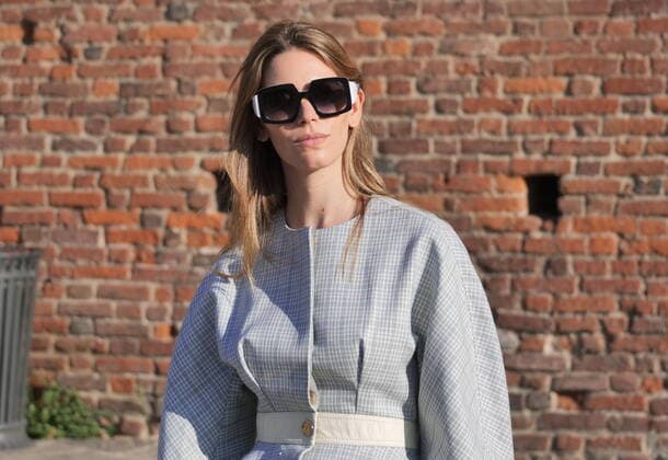 Italy: Vìen street style outfits Fashion blogger street style outfit before and after Vìen fashion show during Milano fashion week fall winter 2020 Milano Italy Milan Italy Copyright: LucaxPonti