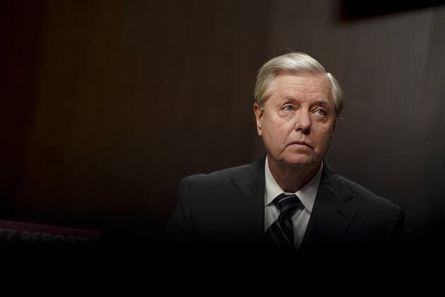 Senator Lindsey Graham, a Republican from South Carolina and chairman of the Senate Judiciary Committee, waits to begin a hearing in Washington, DC on Wednesday, September 30, 2020. The committee is exploring the Federal Bureau of Investigation s investigation of the 2016 Trump campaign and Russian election interference.  WAX20200930201 STEFANIxREYNOLDS