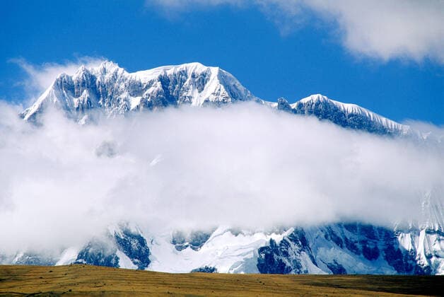 The beautiful massive NEVADO AUZANGATE rises to a height of 20,900 feet in the PERUVIAN ANDES McPLOV McPLOV