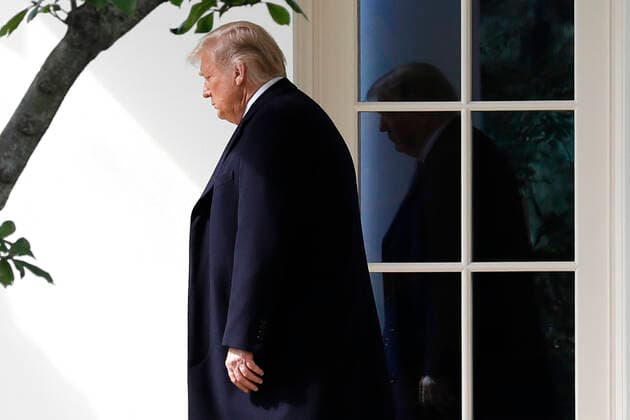 United States President Donald J. Trump walks from the Oval Office of the White House in Washington before his departure for a roundtable with supporters in Bedminster, New Jersey on October 1, 2020. Copyright: xYurixGripasx xPoolxviaxCNPx MediaPunchx