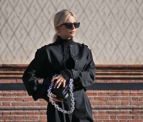 Alberta Ferretti Fashion Show during MFW Fashion blogger Caroline Daur street style outfit during Alberta Ferretti Fashion Show at Milan Fashion Week Fall Winter 2020 2021 collections. Milano italy Milan Italy Copyright: LucaxPonti
