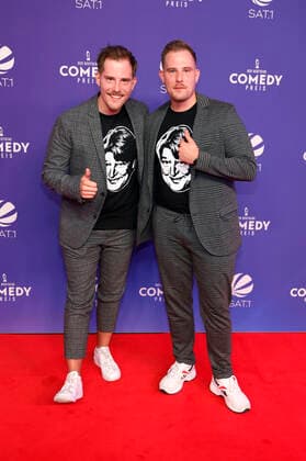 Dennis Wolter and Benjamin Wolter at the presentation of the 24 German Comedy Award 2020 in Brainpool TV Studio Cologne Mülheim Cologne, 02 10 2020 Foto:xC.xHardtx xFuturexImage