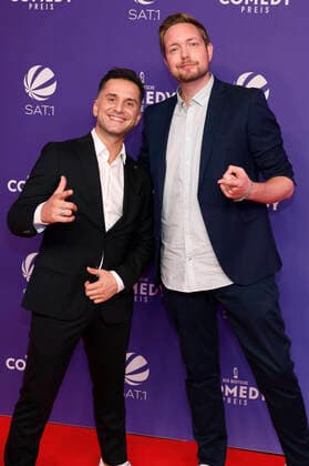 Özcan Cosar and Bastian Bielendorfer at the presentation of the 24 German Comedy Award 2020 in Brainpool TV Studio Cologne Mülheim Cologne, 02 10 2020 Foto:xC.xHardtx xFuturexImage