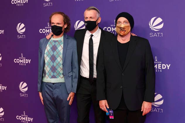 Olaf Schubert, Sebastian Pufpaff and Torsten Sträter at the presentation of the 24 German Comedy Award 2020 in Brainpool TV Studio Cologne Mülheim Cologne, 02 10 2020 Foto:xC.xHardtx xFuturexImage