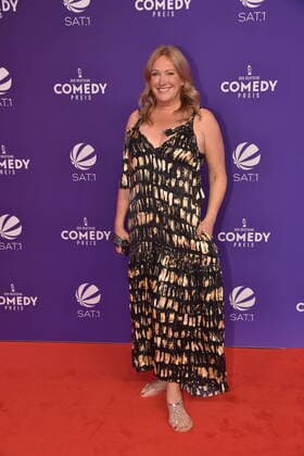 Presenter Katja Mitchell comes to the presentation of the German Comedy Award 2020