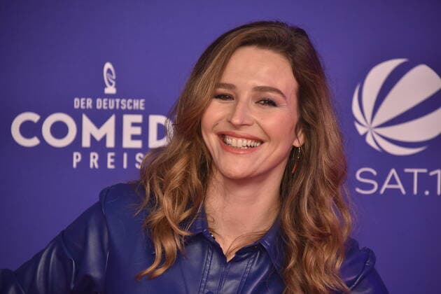 Presenter Katrin Bauerfeind comes to the presentation of the German Comedy Award 2020