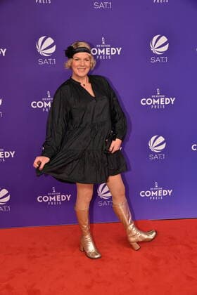 Comedian Mirja Boes comes to the presentation of the German Comedy Award 2020