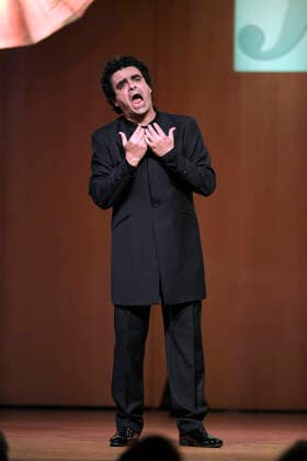 03 10 2020, Classic Festival Bad Wörishofen, Festival of Nations 2020 at the Kurhaus Bad Wörishofen in Allgäu, Gala concert with Rolando Villazon, tenor with Xavier de Maistre, on the harp 03 10 2020, Classic Festival Bad Wörishofen 03 10 2020, Classic Festival Bad Wörishofen