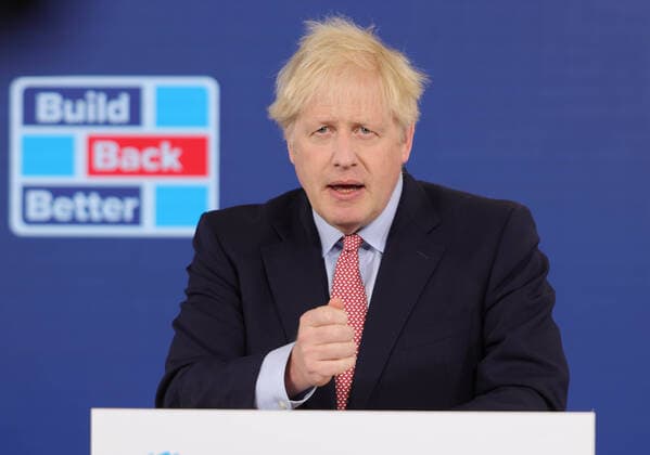 06 10 2020. London, United Kingdom. Conservative Party Conference Day 4. The Prime Minister Boris Johnson delivering his keynote speech to the Conservative Party Conference in central London.  Copyright: xAndrewxParsonsx xCCHQxviaxParsonsxMediax PAR-6888-0012