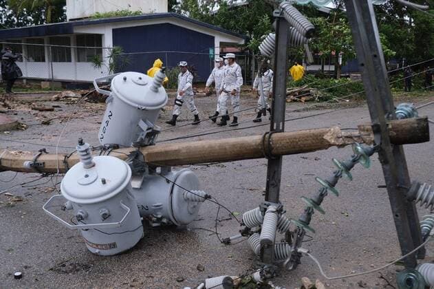 Picture of the damages after the torrential rains a few hours after the passage of Hurricane Delta that is entering the waters of the Gulf of Mexico, in Tizimin, in the state of Yucatan, Mexico, 07 October 2020. The passage of hurricane Delta, in category 2, through the southeastern state of Quintana Roo has left no fatalities or injuries, according to the preliminary balance released this Wednesday by the governor of the region, Carlos Joaquin Gonzalez. EFE Cuauhtemoc Moreno Mexican state of Quintana Roo without victims or injuries from hurricane Delta !ACHTUNG: NUR REDAKTIONELLE NUTZUNG!  Copyright: xCuauhtemocxMorenox MEX8667 20201008-637377125276299591