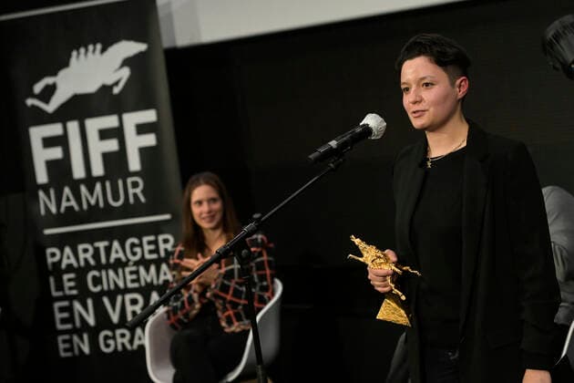 Director Paloma Sermon-Dai pictured during the closing ceremony of the FIFF Festival Internationale du Film Francophone de Namur , Friday 09 October 2020 in Namur. This year edition is special to respect the sanitary measures to fight the Covid-19 pandemy.  LAURIExDIEFFEMBACQ 05879805