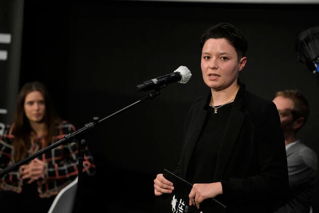 Director Paloma Sermon-Dai pictured during the closing ceremony of the FIFF Festival Internationale du Film Francophone de Namur , Friday 09 October 2020 in Namur. This year edition is special to respect the sanitary measures to fight the Covid-19 pandemy.  LAURIExDIEFFEMBACQ 2561545