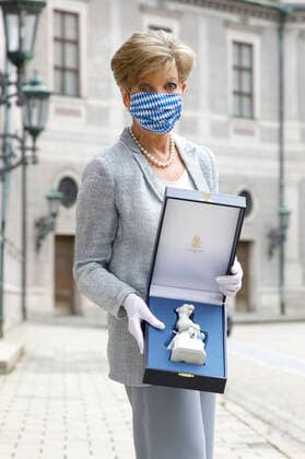 Carolin Reiber at the presentation of the 32 Bavarian Television Award 2020 in the Munich Residence Munich Munich, 14 10 2020 Foto:xD.xBedrosianx xFuturexImage