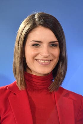 Sandra REISS Presenter , single picture,cut single motif,portrait,portrait Bavarian Television Award 2020 on 14 10 2020 in the Kaisersaal in the Residenz in Munich