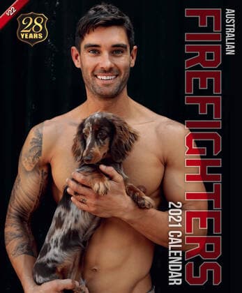 The 2021 Australian Firefighters calendar is here to save 2020. Every October a selection of Australia?s fittest firemen strip off and pose for the Australian Firefighter s Calendar in order to raise money for charity. In the 2021 edition not only do we get to look at some very attractive men, but some adorable animals too; from koalas and kangaroos to rescue kittens and rottweiler puppies. 2019 and early 2020 was a particularly devastating time, and the world grieved with Australia as we suffered through catastrophic bushfires, and an estimated loss of 1 billion animals from our diverse native wildlife. While the fires may have gone, the destroyed bushland has made it impossible for many of the displaced wildlife to return to their n Copyright: xx 40940090 EDITORIAL USE ONLY. NOT FOR USE BY NEWSPAPERS BASED IN THE UK.