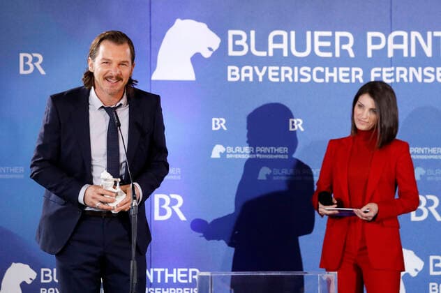 Felix Klare and Sandra Rieß at the presentation of the 32 Bavarian Television Award 2020 at the Munich Residence Munich Munich, 14 10 2020 Foto:xD.xBedrosianx xFuturexImage