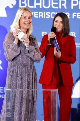 Katrin Bühlig and Sandra Rieß at the presentation of the 32 Bavarian Television Award 2020 at the Munich Residence Munich Munich, 14 10 2020 Foto:xD.xBedrosianx xFuturexImage
