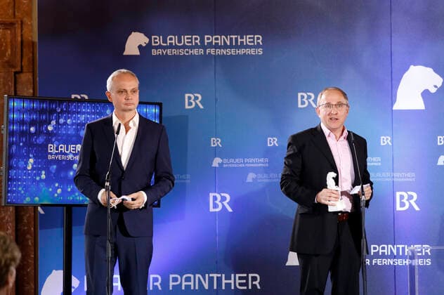 Winfried Laasch and Friedrich Scherer at the presentation of the 32 Bavarian Television Prize 2020 in the Munich Residence Munich Munich, 14 10 2020 Foto:xD.xBedrosianx xFuturexImage