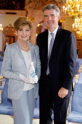 Carolin Reiber with her son Marcus Luitpold at the presentation of the 32 Bavarian Television Award 2020 in the Munich Residence Munich, 14 10 2020 Foto:xD.xBedrosianx xFuturexImage
