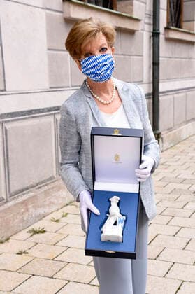 Carolin Reiber at the presentation of the 32 Bavarian Television Award 2020 in the Munich Residence Munich Munich, 14 10 2020 Foto:xS.xAdamx xFuturexImage