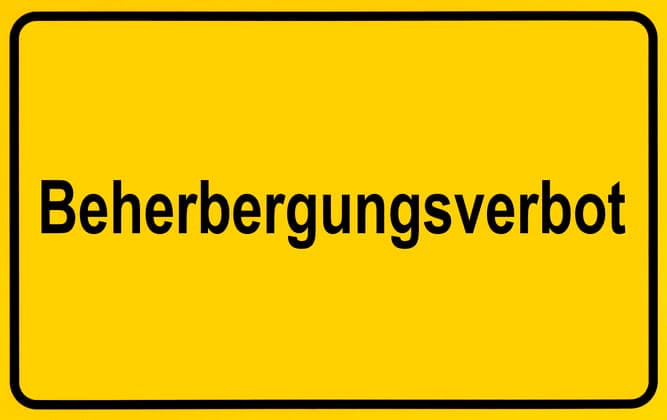 Symbolic image, Dispute about accommodation ban due to corona crisis, Germany Coronavirus
