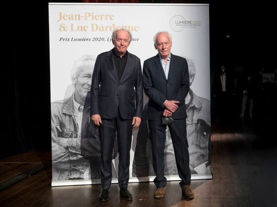 Jean-Pierre et luc Dardenne NEWS : Prix Lumiere 2020 - Salle 3000 - Lyon - 16 10 2020 SandrineThesillat Panoramic 