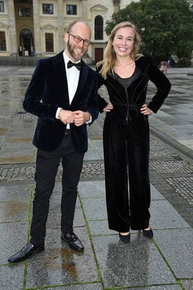 Pianist Jonathan Ware and opera singer Elsa Dreisig at OPUS Klassik 2020 at the Konzerthaus am Gendarmenmarkt in Berlin on 18 10 2020