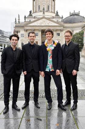 Vision String Quartet at the photocall for the Opus Klassik 2020 award ceremony in front of the Konzerthaus Berlin, 18 10 2020 Foto:xF.xKernx xFuturexImage