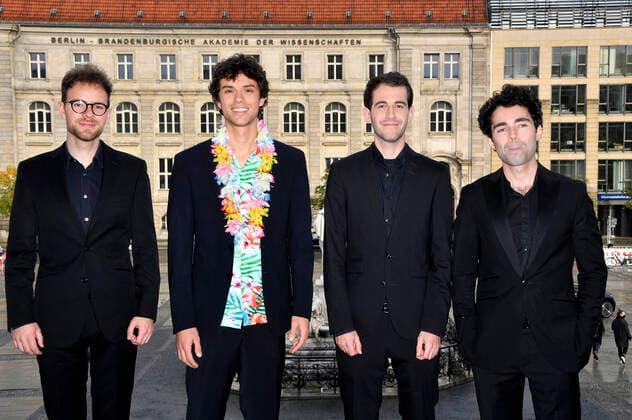 Vision String Quartet at the photocall for the Opus Klassik 2020 award ceremony in front of the Konzerthaus Berlin, 18 10 2020 Foto:xF.xKernx xFuturexImage