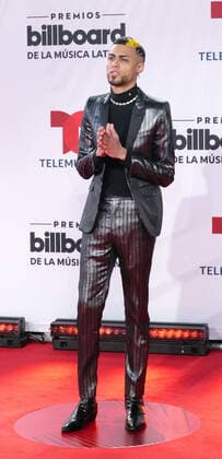 Jay Wheeler walks the red carpet at the 2020 Latin Billboard Music Awards at the BB&T center in Sunrise, Florida on Wednesday, October 21, 2020.  MIA20201021162 GARYxIxROTHSTEIN