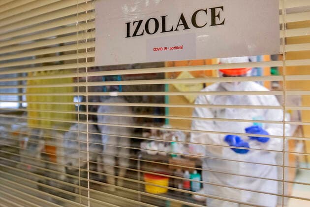 Intensive care unit (ICU) for patients with COVID-19 disease in the Pribram Regional Hospital, Czech Republic, on October 23, 2020. (CTKxPhoto MiroslavxChaloupka) CTKPhotoP202010230561001 cha0024k