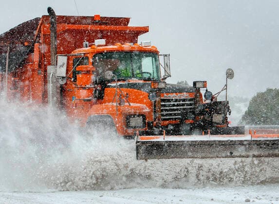 October 26, 2020, USA: Snow plows clear NM 502 in Santa Fe County near Los Alaamos Monday October 26, 2020. A winter storm dumped several inches of snow in the area. USA - ZUMAab1_ 20201026_zaf_ab1_006 Copyright: xEddiexMoorex