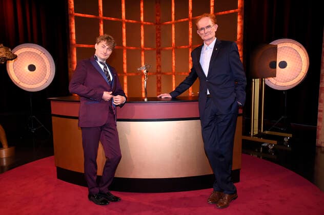 Sebastian Krämer and Piet Klocke at the presentation of the Bavarian Cabaret Prize 2020 in BR Studio Unterföhring, 26 10 2020 Foto:xS.xAdamx xFuturexImage