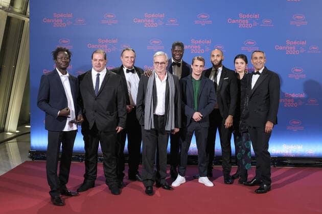 Bilder des Jahres 2020, Entertainment 10 Oktober Entertainment Themen der Woche KW44 Special Edition of 2020 cannes Film Festival. Opening. Ceremonie d ouverture du festival de Cannes 2020. Un Triomphe Film d ouverture. Wabinle Nabie, David Ayala, Aleksandr Medvedev, director Emmanuel Courcol, actors Lamine Cissokho, Pierre Lottin, Said Benchnafa, Mathilde Courcol-Rozès 261471 2020-10-27 Cannes  Copyright: xSergexArnalx xStarfacex STAR_261471_028