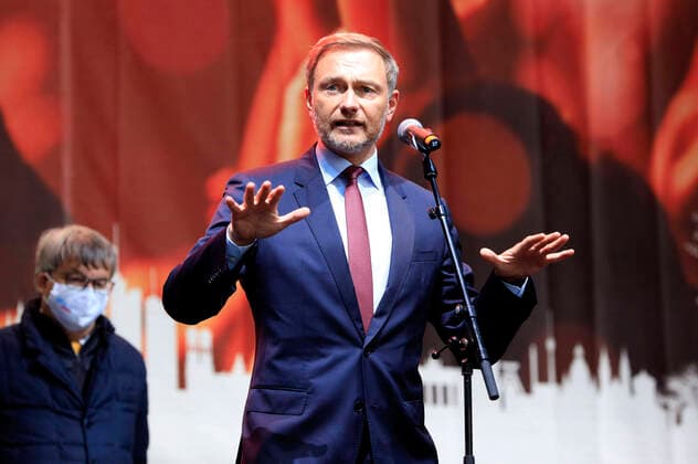 Christian Lindner at the demonstration for the rescue of the event industry by Aktionsbündnis Alarmstufe Rot Berlin, 28 10 2020 Foto:xS.xGabschx xFuturexImage