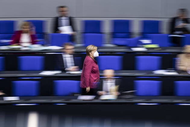Angela Merkel, Chancellor, recorded during a debate on the policy of the Federal Government in the Corona Pandemic in the German Bundestag in Berlin, 29 10 2020 Berlin Germany Copyright: xFlorianxGaertner photothek.netx