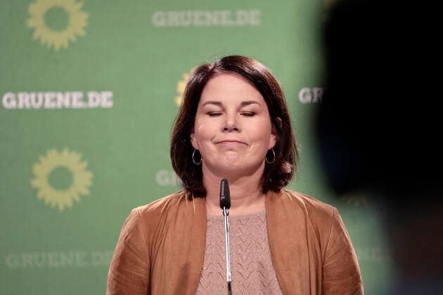 02 11 2020, Berlin, Germany Photo Annalena Baerbock, Chairwoman of BUENDNIS 90 DIE GRUENEN, making a press statement to media representatives
