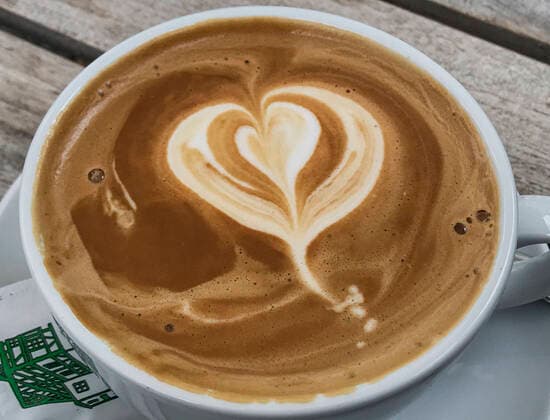 cup cappuccino with heart pattern, 29 08 2020 cappuccino