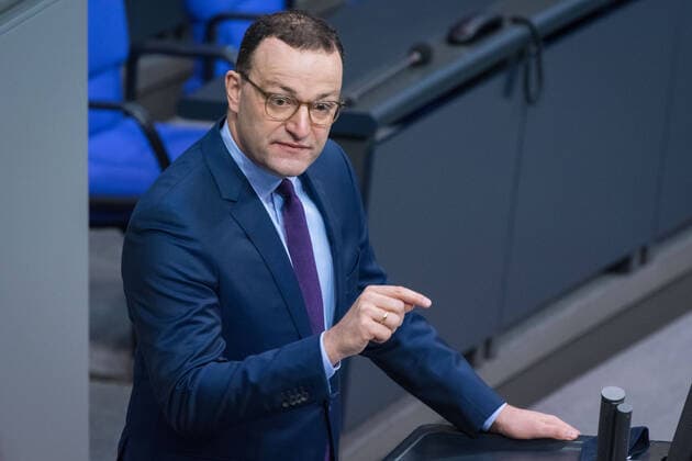 Berlin, Plenary Session in the German Bundestag Germany, Berlin 06 11 2020 In the picture Jens Spahn Federal Minister of Health, cdu during the session of the German Bundestag Berlin Bundestag Berlin Germany
