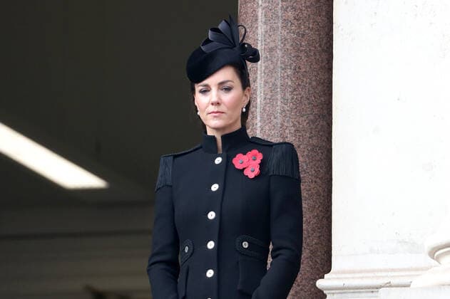 . 08 11 2020. London, United Kingdom. Kate Middleton, The Duchess of Cambridge, at the Remembrance Sunday service at The Cenotaph in London.  xi-Imagesx IIM-21776-0029